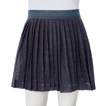 Kinderrokje met glitters 116 marineblauw 116
