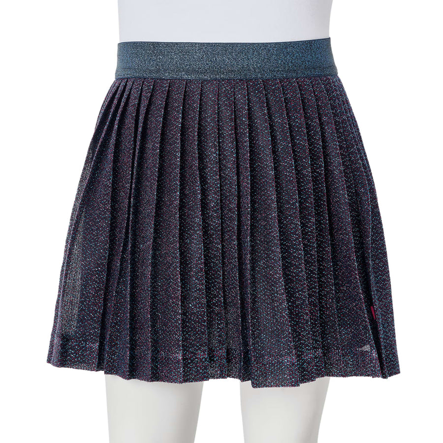 Kinderrokje met glitters 116 marineblauw 116