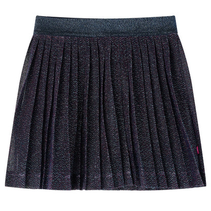 Kinderrokje met glitters 128 marineblauw