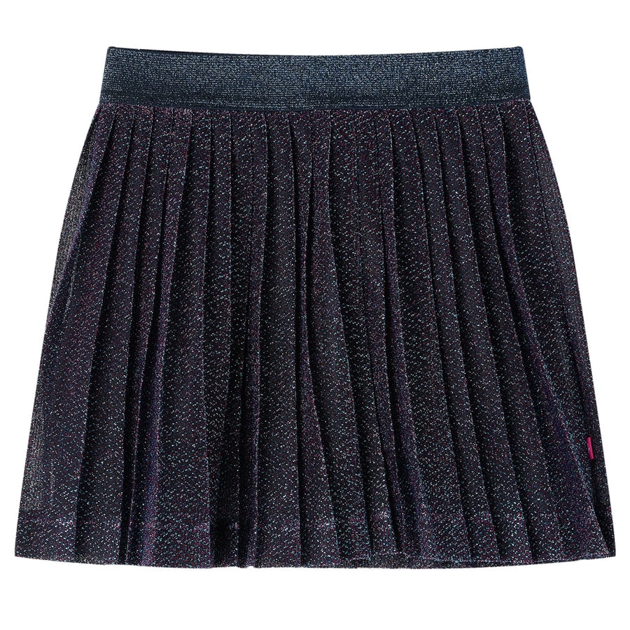 Kinderrokje met glitters 128 marineblauw