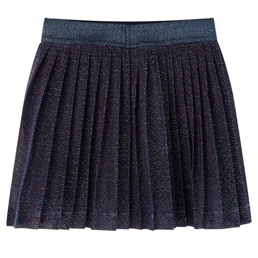 Kinderrokje met glitters 128 marineblauw