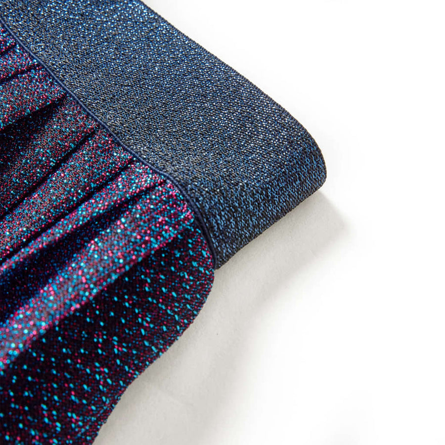 Kinderrokje met glitters 128 marineblauw