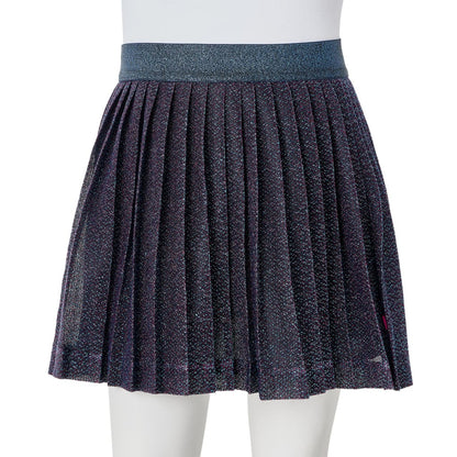 Kinderrokje met glitters 128 marineblauw