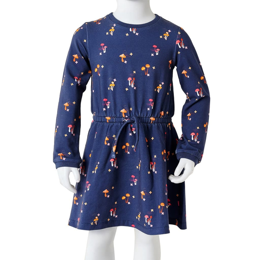 Kinderjurkje 116 marineblauw 116