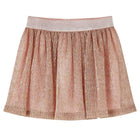 Girl's skirt with glitter 104 soft pink