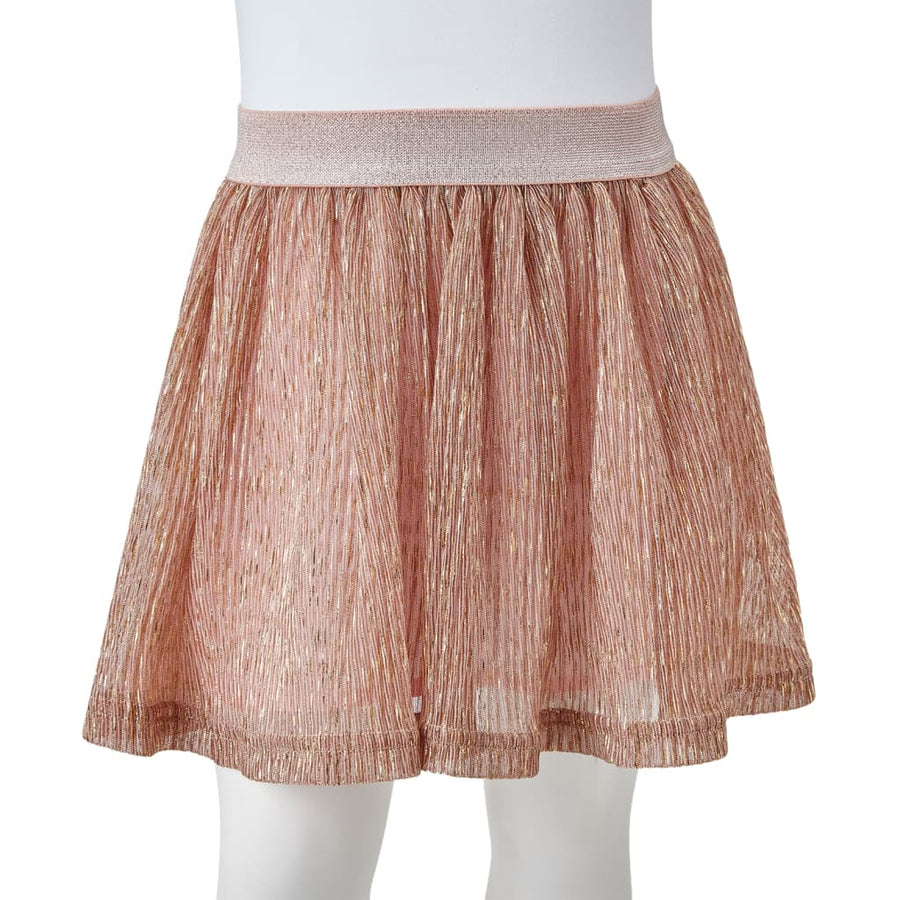 Kinderrokje met glitters 104 zachtroze 104