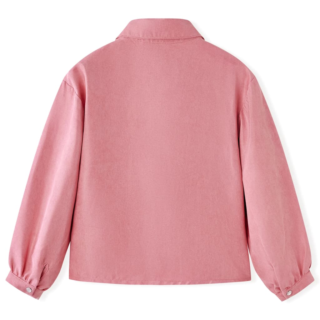 Kinderblouse met lantaarnmouwen 104 oudroze 104