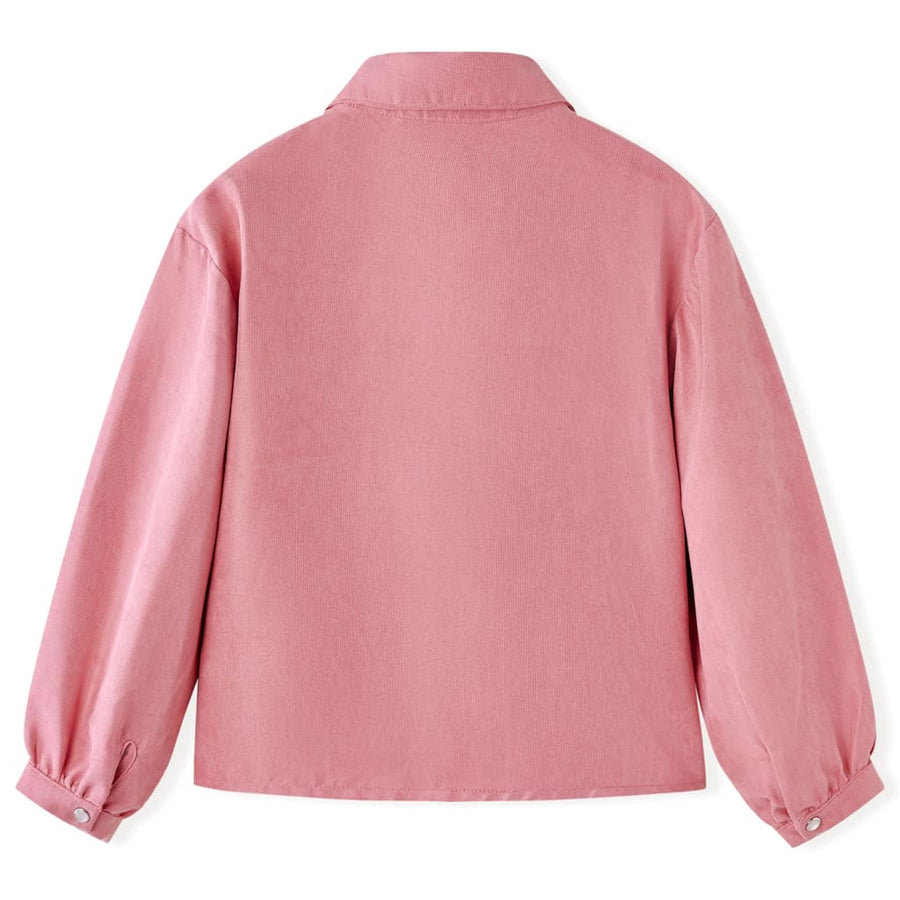 Kinderblouse met lantaarnmouwen 116 oudroze 116