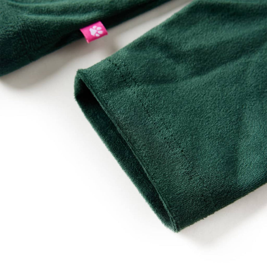 Kinderblouse met ruches 128 donkergroen 128