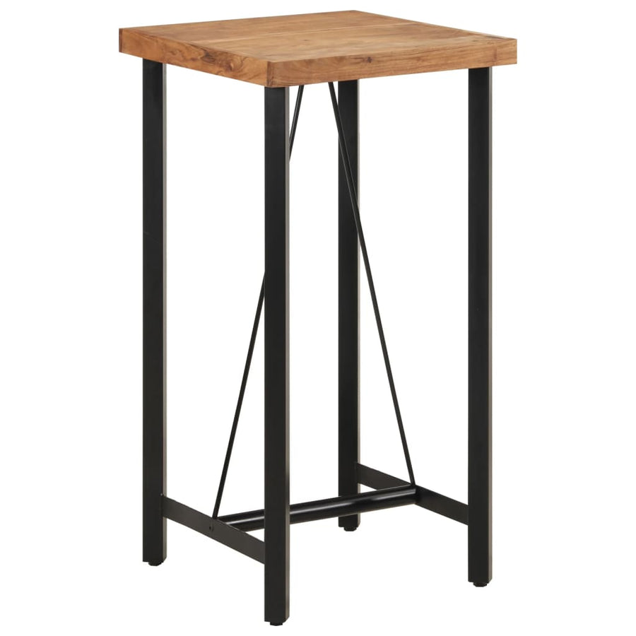 Bartafel Massief Acaciahout En Ijzer 55 x 55 x 107 cm