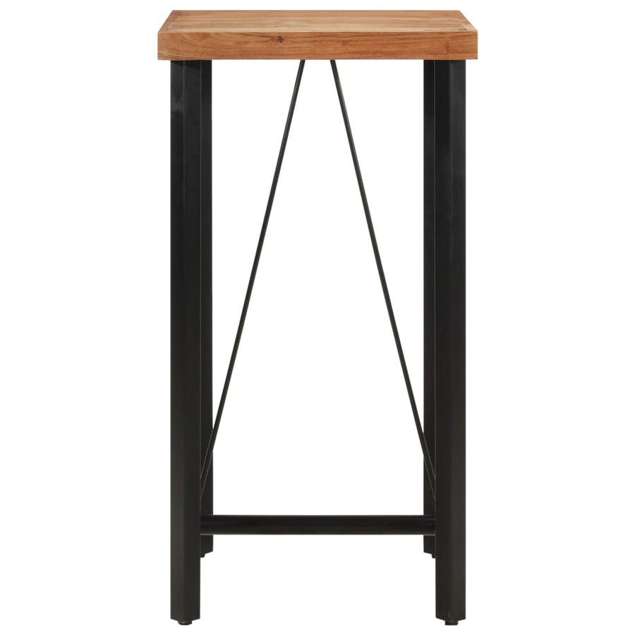 Bartafel Massief Acaciahout En Ijzer 55 x 55 x 107 cm