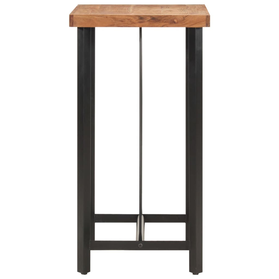 Bartafel Massief Acaciahout En Ijzer 55 x 55 x 107 cm