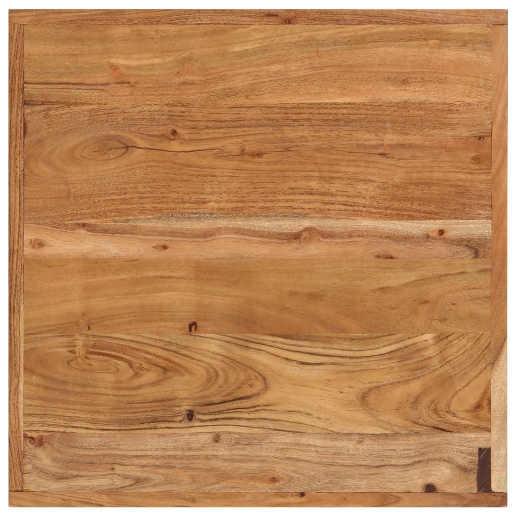 Bartafel Massief Acaciahout En Ijzer 55 x 55 x 107 cm