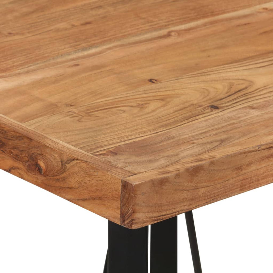 Bartafel Massief Acaciahout En Ijzer 55 x 55 x 107 cm