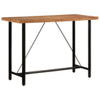 Bartafel 150x70x107 cm massief acaciahout ijzer