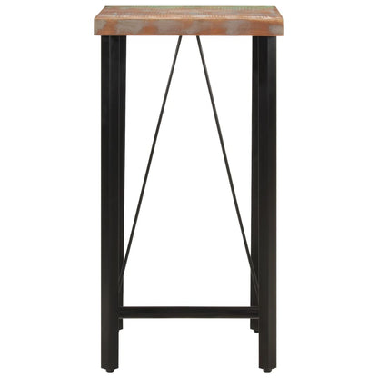 Bartafel Massief Gerecycled Hout En Ijzer 55 x 55 x 107 cm