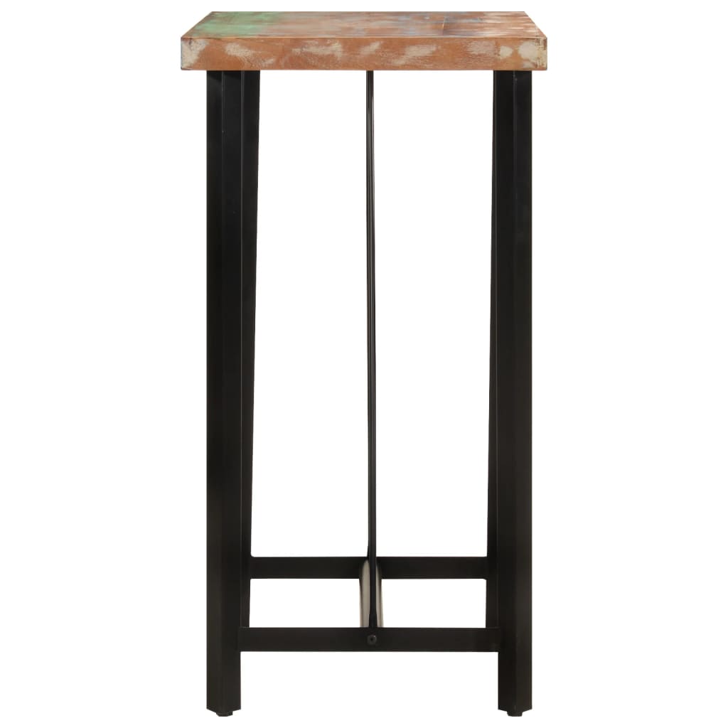 Bartafel Massief Gerecycled Hout En Ijzer 55 x 55 x 107 cm