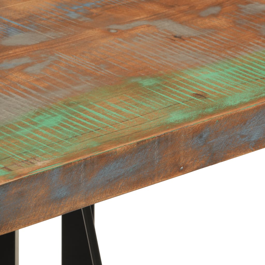 Bartafel Massief Gerecycled Hout En Ijzer 55 x 55 x 107 cm