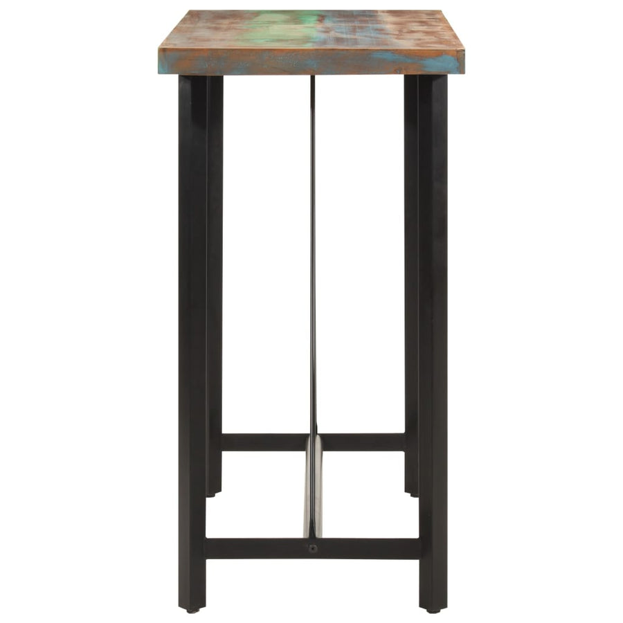Bartafel Massief Gerecycled Hout En Ijzer 110 x 55 x 107 cm