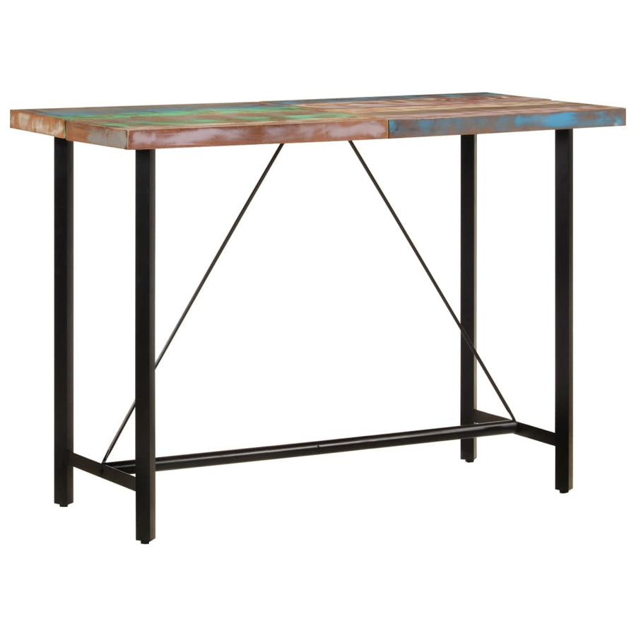 Bartafel Massief Gerecycled Hout En Ijzer 150 x 70 x 107 cm