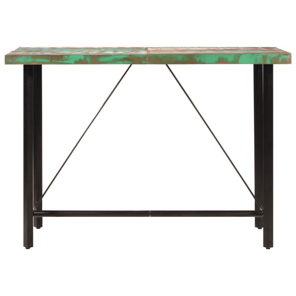 Bartafel Massief Gerecycled Hout En Ijzer 150 x 70 x 107 cm