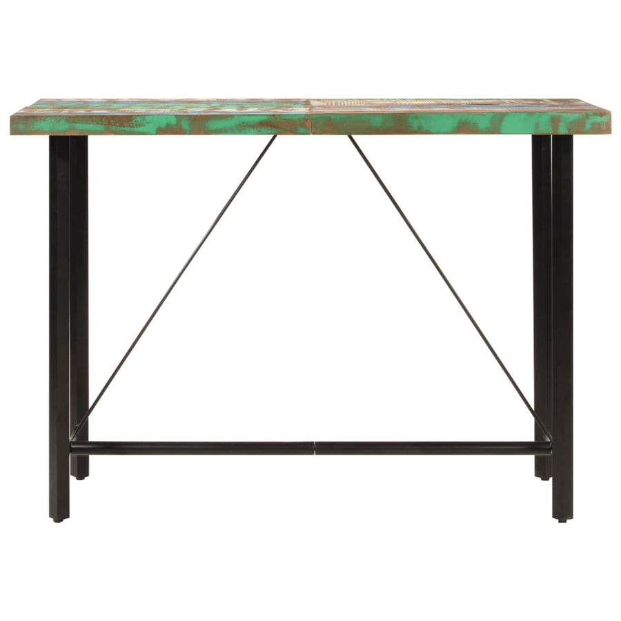 Bartafel Massief Gerecycled Hout En Ijzer 150 x 70 x 107 cm