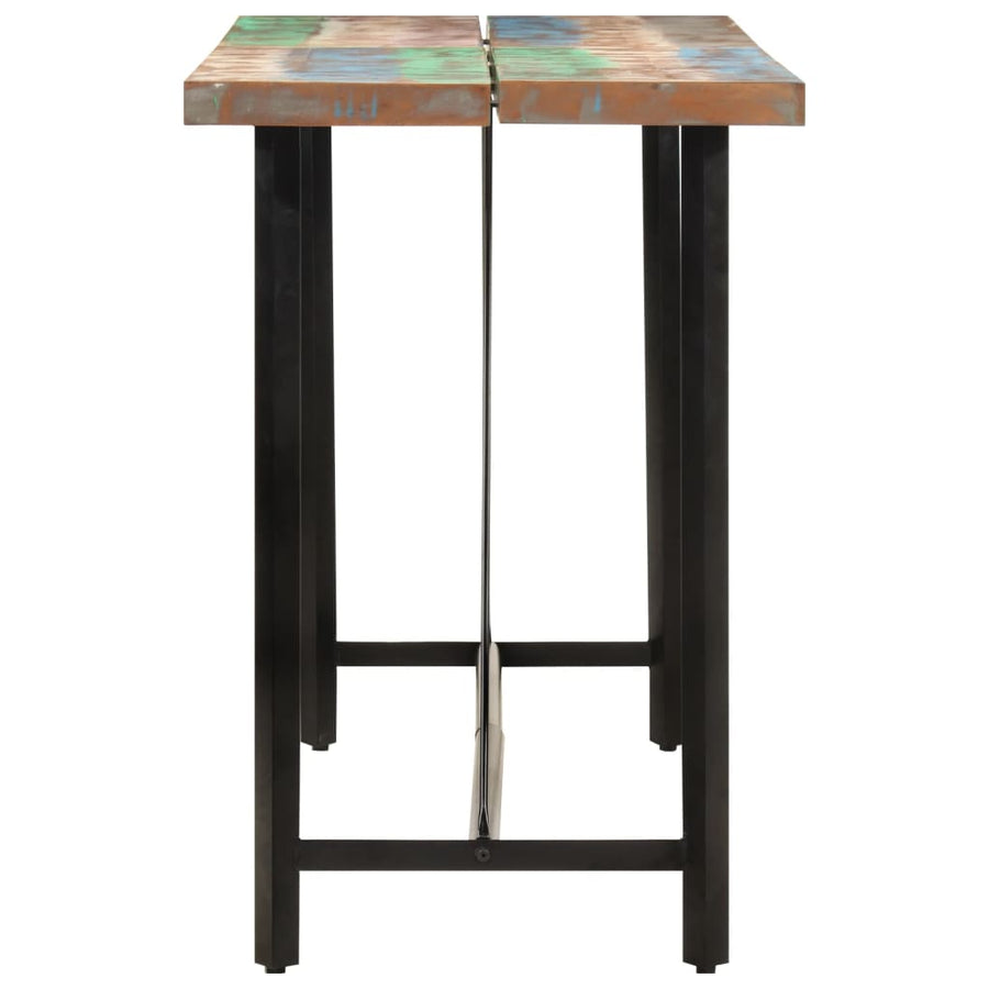 Bartafel Massief Gerecycled Hout En Ijzer 150 x 70 x 107 cm