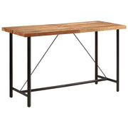 Bartafel 180x70x107 cm massief acaciahout ijzer