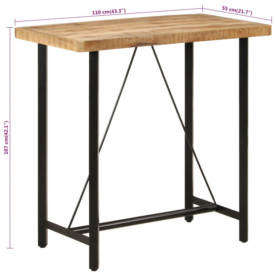 Bartafel En Ijzer 110 x 55 x 107 cm