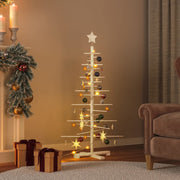 Houten kerstboom 125 cm grenenhout bamboe