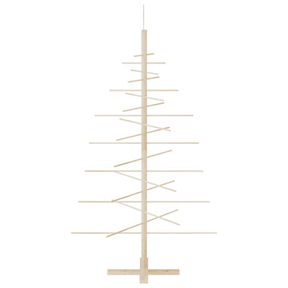 Kerstdecoratie kerstboom 150 cm massief grenenhout