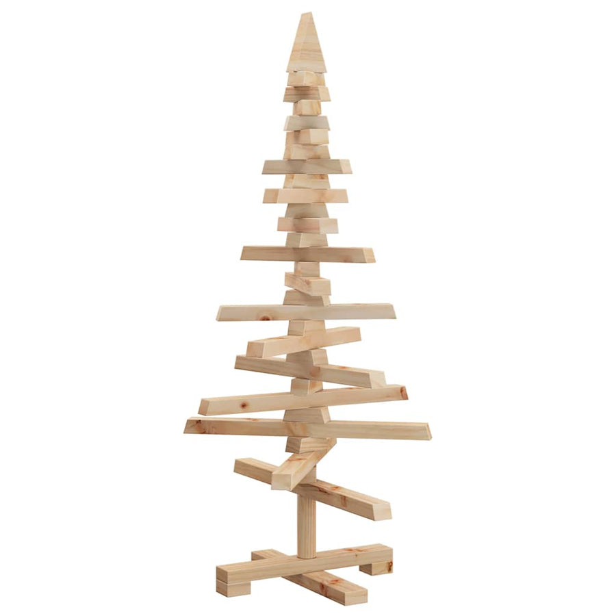 Kerstdecoratie Kerstboom Massief Grenenhout 90 cm