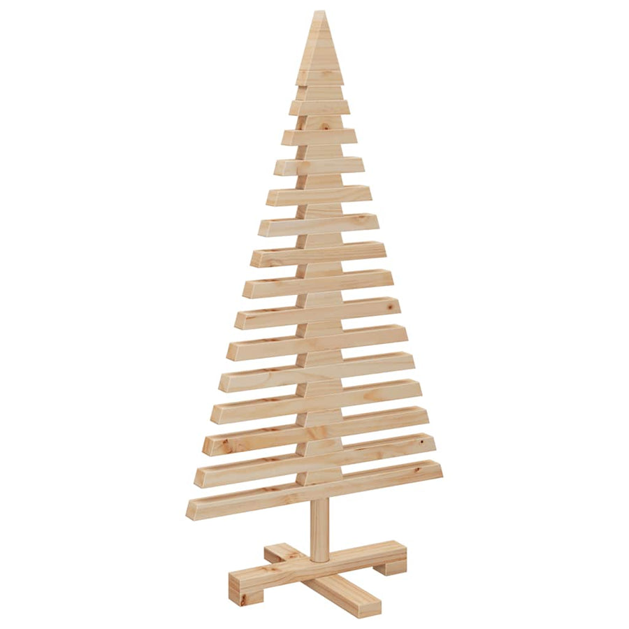 Kerstdecoratie Kerstboom Massief Grenenhout 90 cm