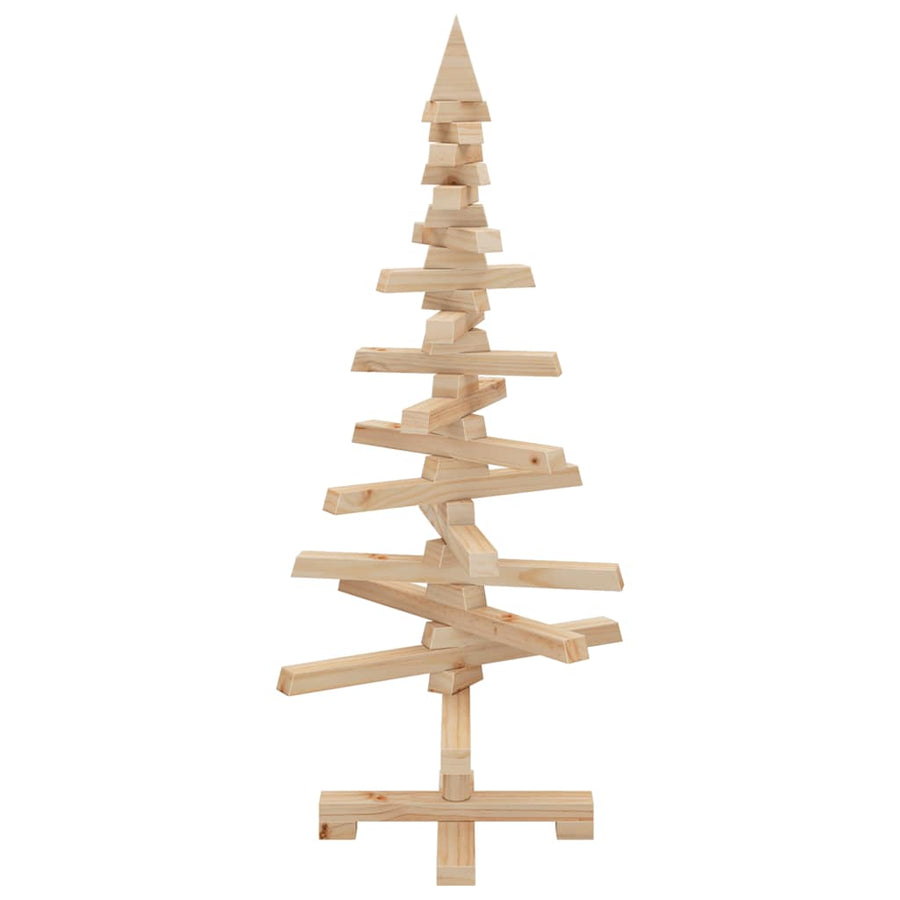 Kerstdecoratie Kerstboom Massief Grenenhout 90 cm
