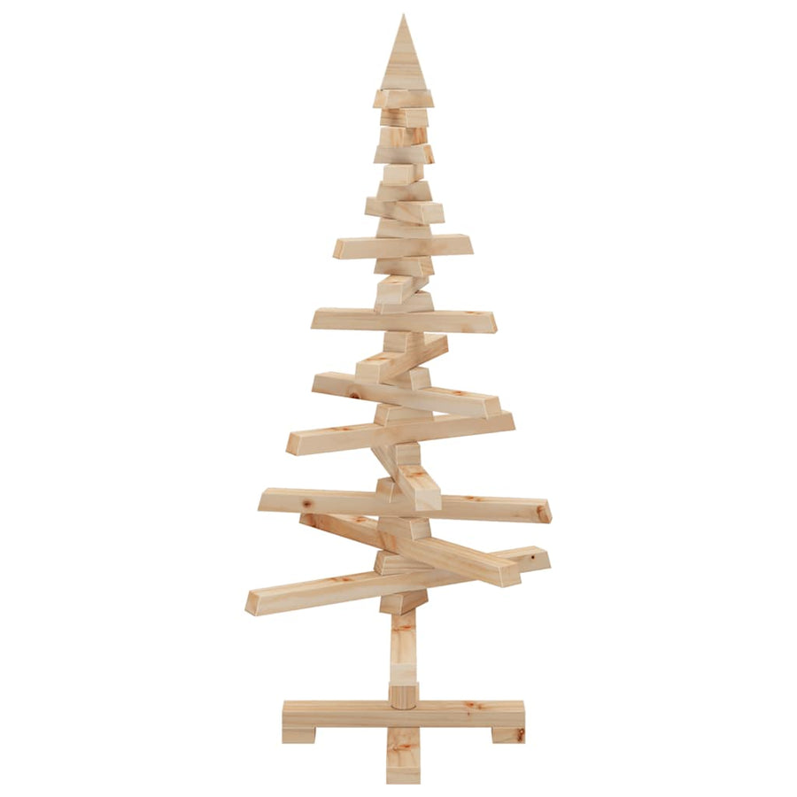 Kerstdecoratie Kerstboom Massief Grenenhout 90 cm