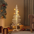 Kerstdecoratie kerstboom 90 cm massief grenenhout