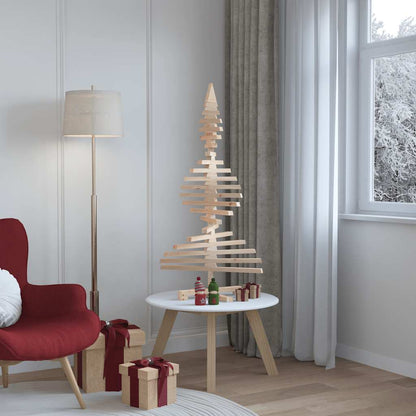 Houten kerstboom Massief grenenhout Natuurlijk met Onbehandeld