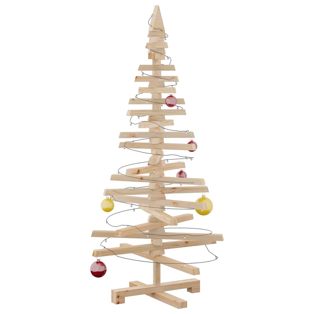 Houten kerstboom Massief grenenhout Natuurlijk met Onbehandeld