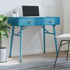 Computerbureau In Antieke Stijl Met Lade 90X50X76,5 Cm Groen