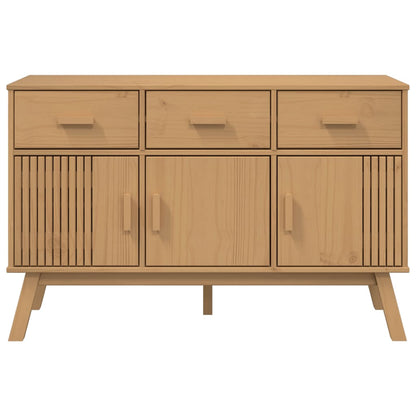 Dressoir Olden 114X43X73,5 Cm Massief Grenenhout Bruin
