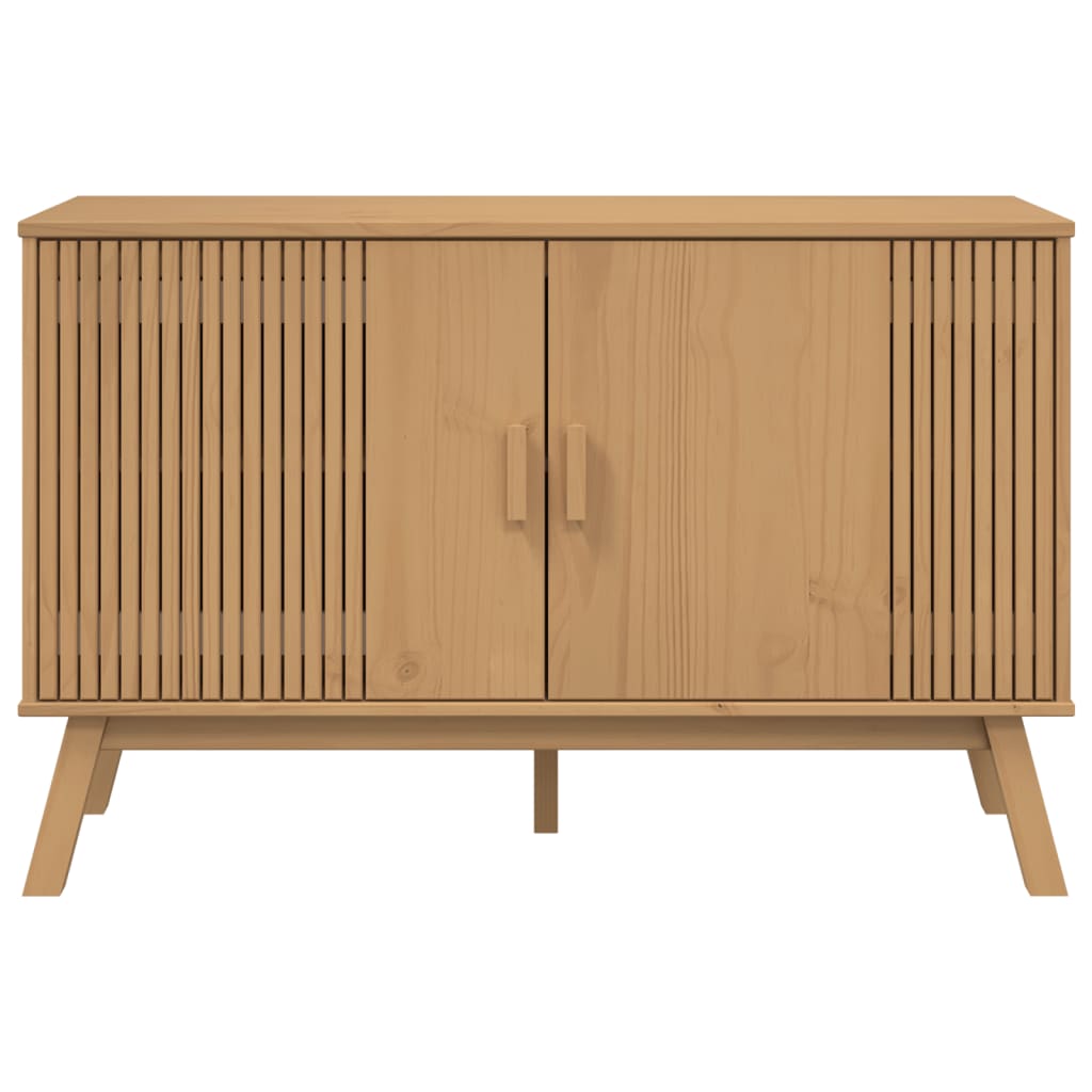 Dressoir Olden 114X43X73,5 Cm Massief Grenenhout Bruin