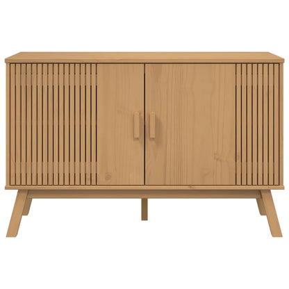Dressoir Olden 114X43X73,5 Cm Massief Grenenhout Bruin