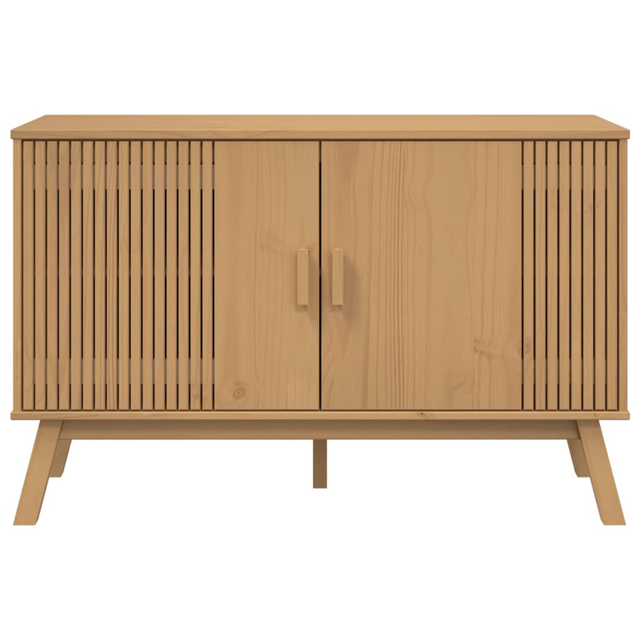 Dressoir Olden 114X43X73,5 Cm Massief Grenenhout Bruin