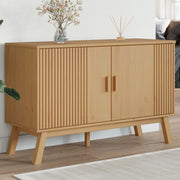 Dressoir 114x43x73,5 cm massief grenenhout bruin