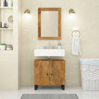 Badkamermeubelset massief mangohout 62x33x58 cm