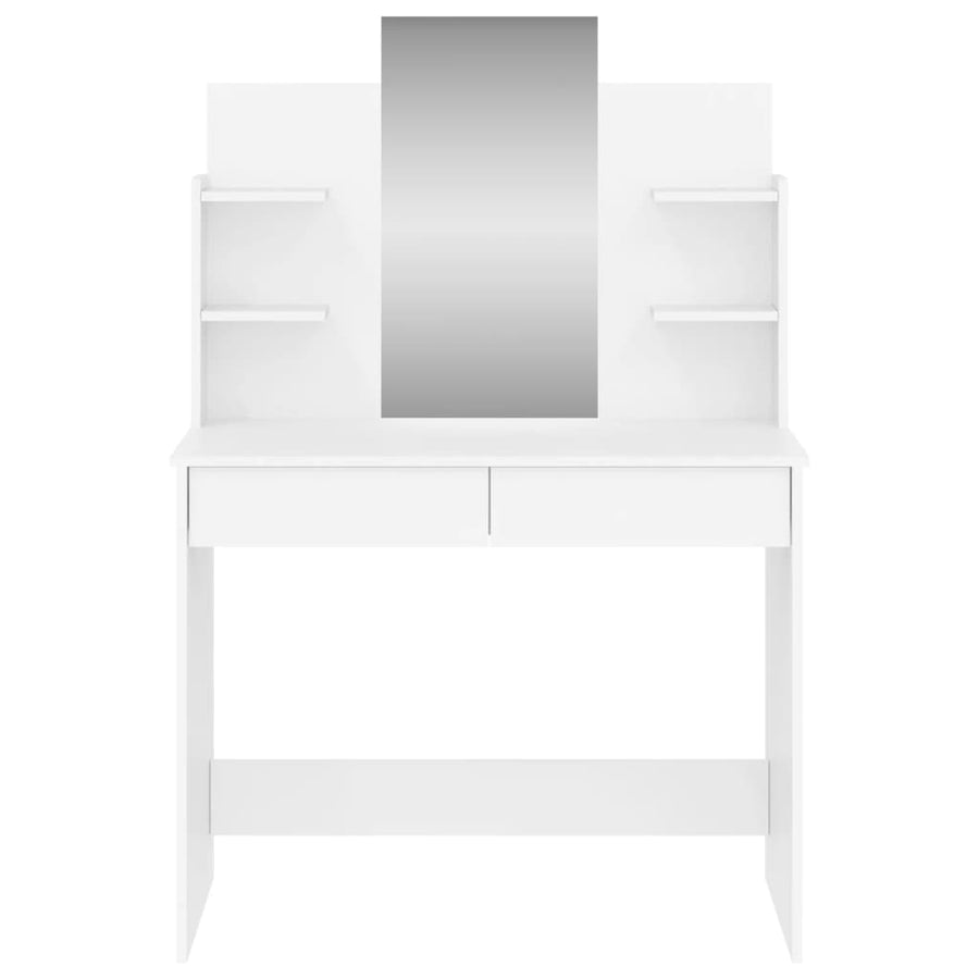Kaptafel Met Spiegel 96X39X142 Cm Wit