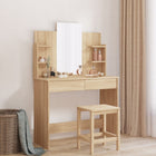Dressing Table with Mirror 96x39x142 cm Sonoma Oak