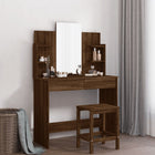 Dressing Table with Mirror 96x39x142 cm Brown Oak Color