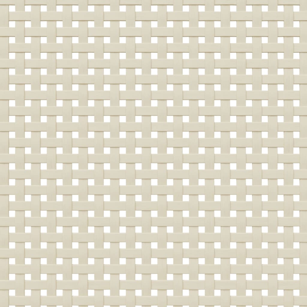 Nachtkastje SENJA rattan-look 40x35x65 cm grenenhout wit