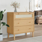 Ladekast Senja 80x40x80 cm massief grenenhout bruin
